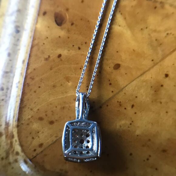 Natural Pink Sapphire Sterling Silver Necklace - Picture 5 of 8